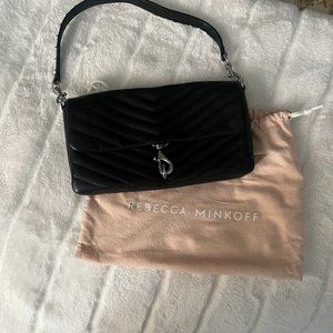 Rebecca Minkoff Edie Baguette w/Pearl Strap Black - NEW